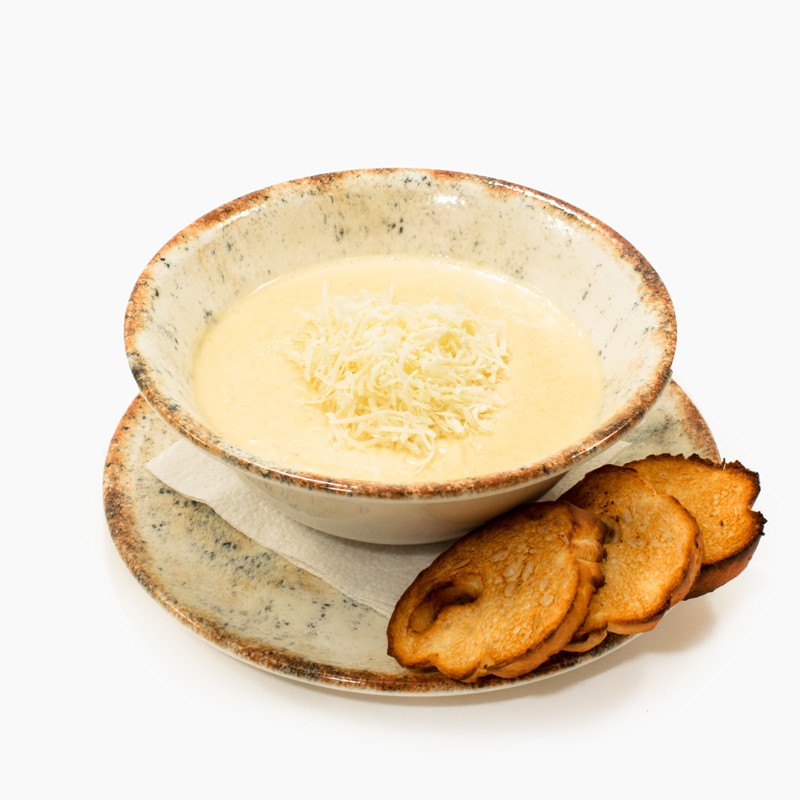 Сырный суп c беконом