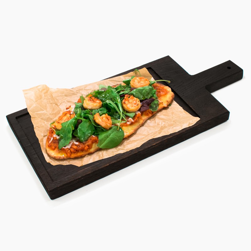 Лахмаджун с тигровыми креветками 