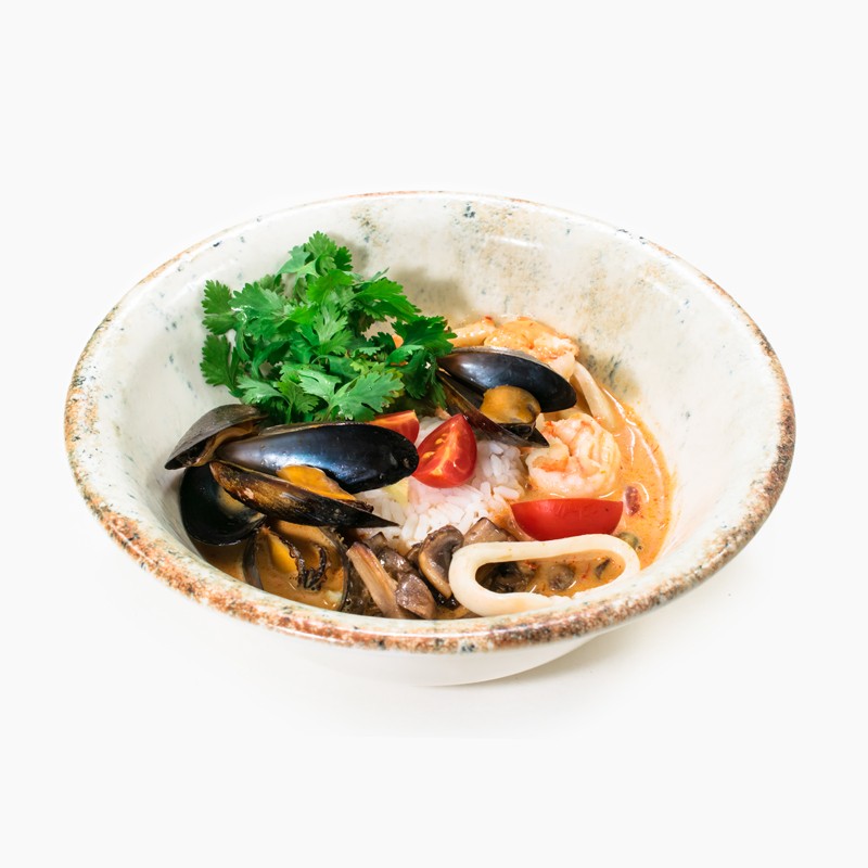 Том Ям с морепродуктами 